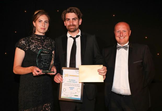 Hampshire Chronicle: Winchester Business Excellence Awards 2022. Business Leader Award winners Forte Kitchen and The Hatch - Naomi Beamish and Olly Biggs.